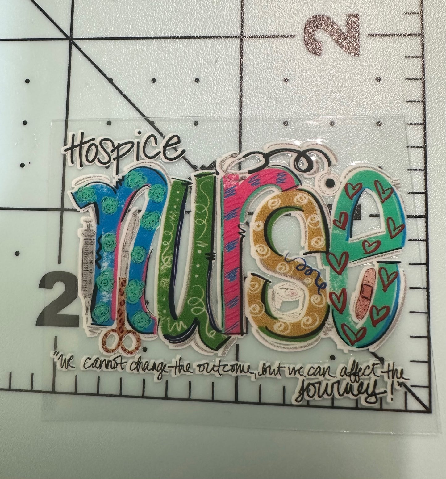 Hospice Nurse UVDTF Sticker