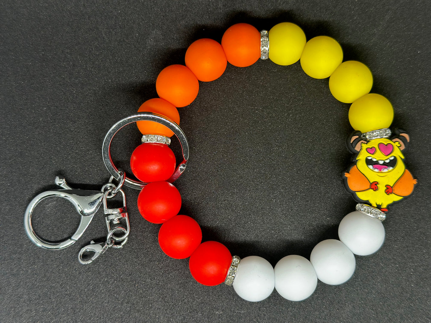 Yellow Monster Love Eyes Wristlet