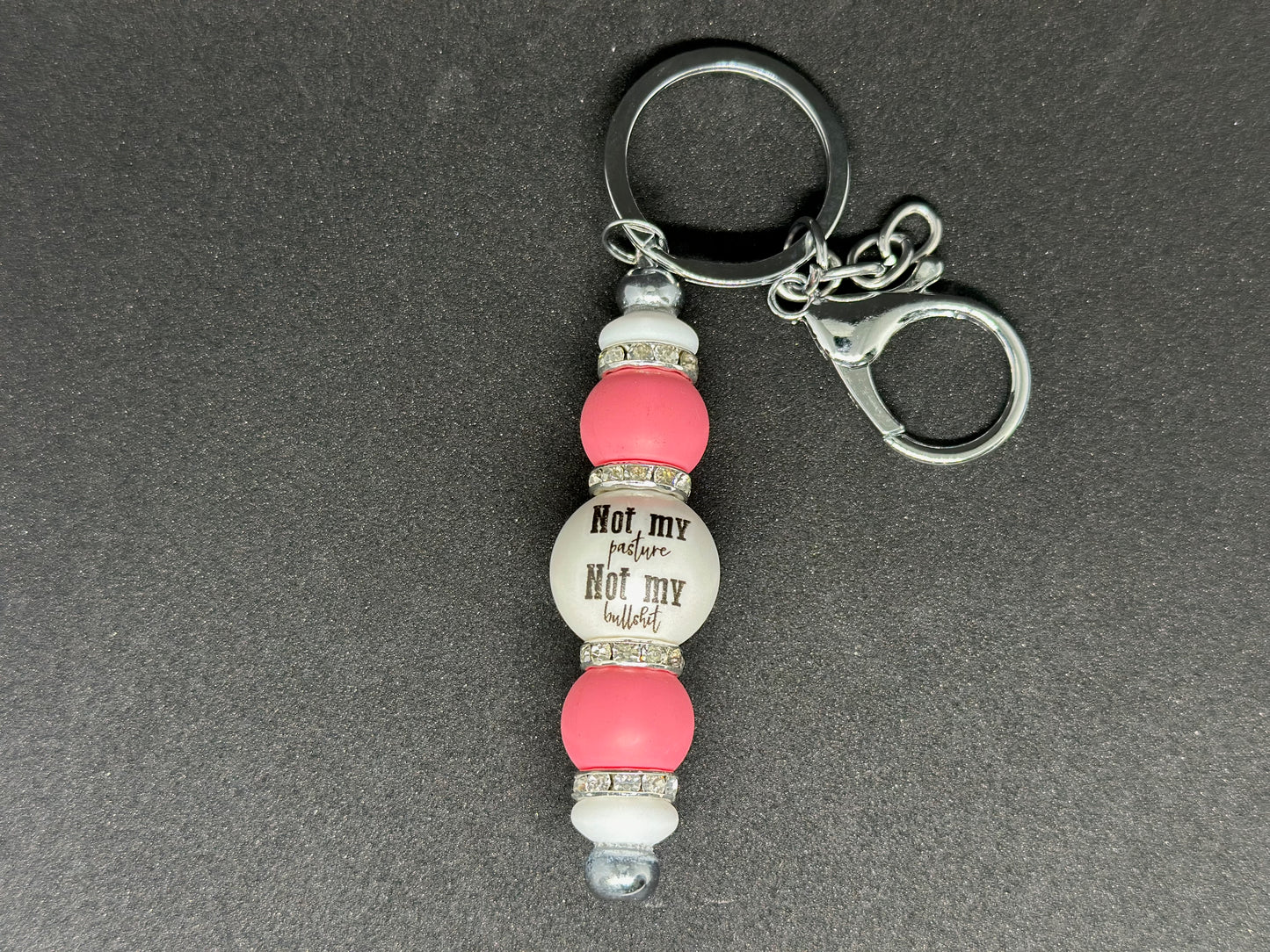 Not My Pasture Not My Bullshit Keychain