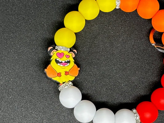 Yellow Monster Love Eyes Wristlet