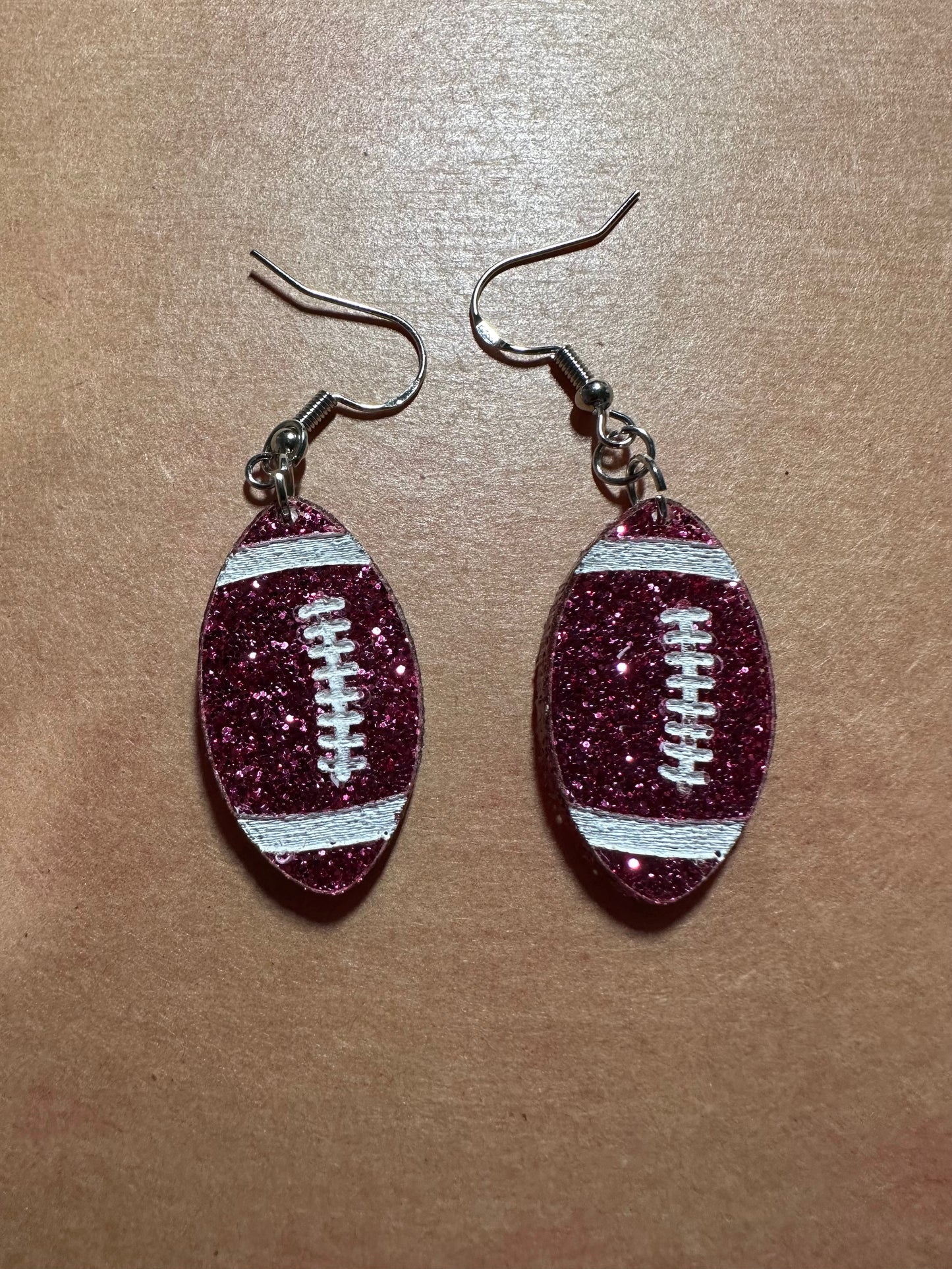 Acrylic Football Earings