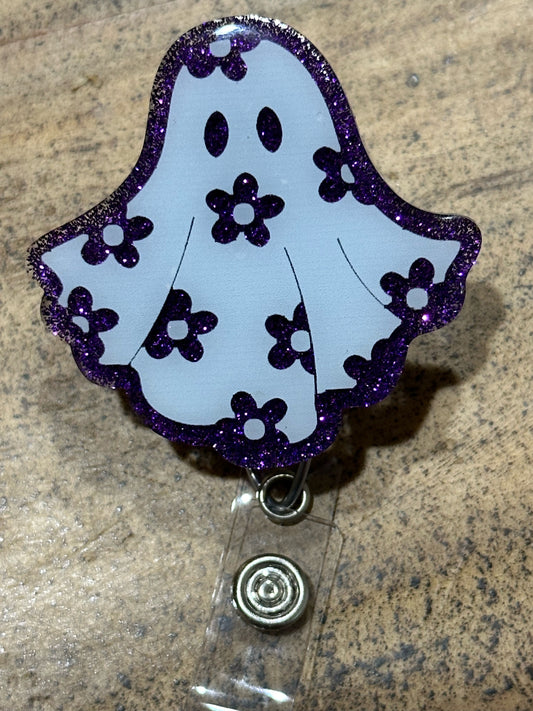CUTE INTERCHANGEABLE GHOST BADGE REEL